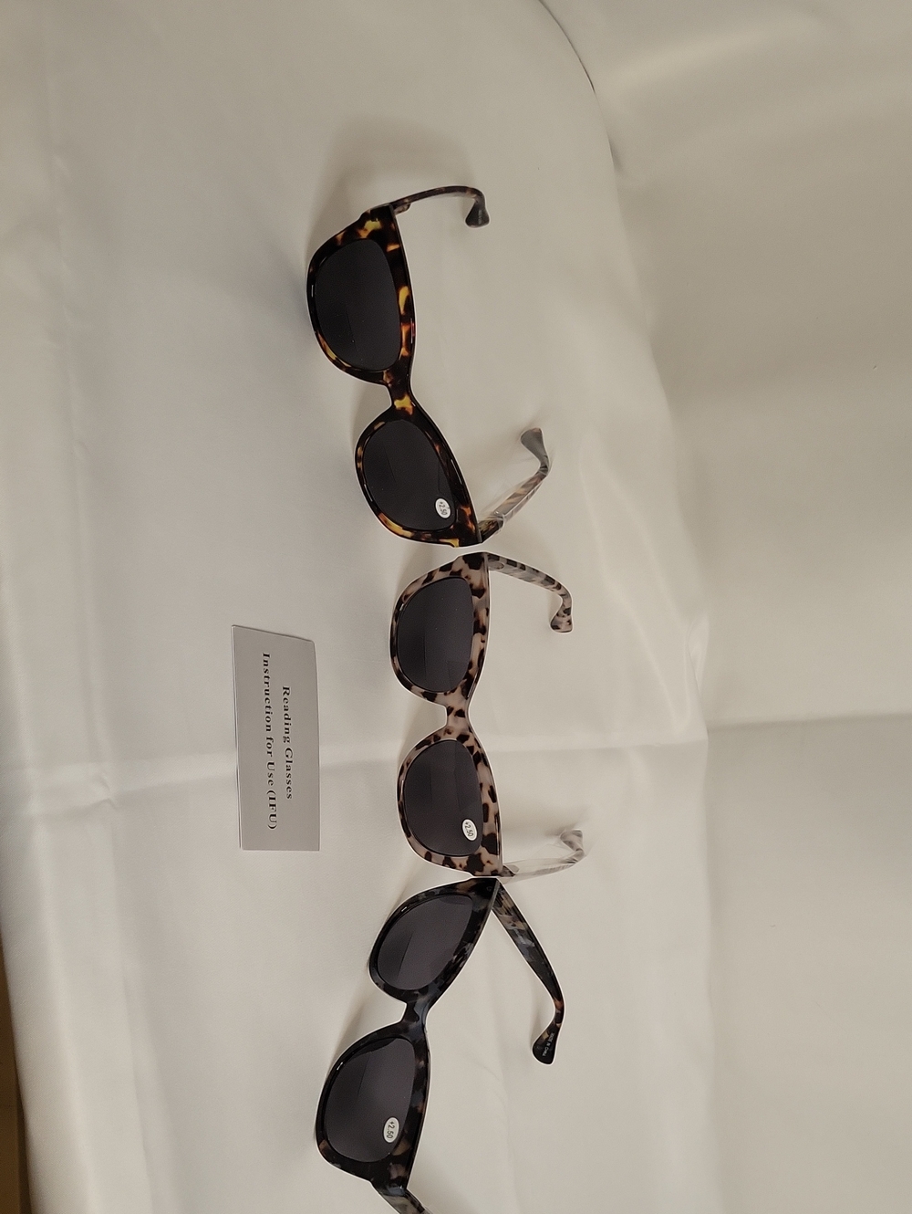 Tortoiseshell Square Reading Ifu Sunglasses - Brown/Beige/Black